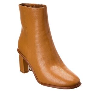 TORY BURCH Brooke Stamped Heel Leather Bootie